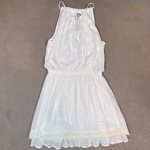 NWT Disney Alice Through The Looking Glass White Dress Lined Women’s Size L